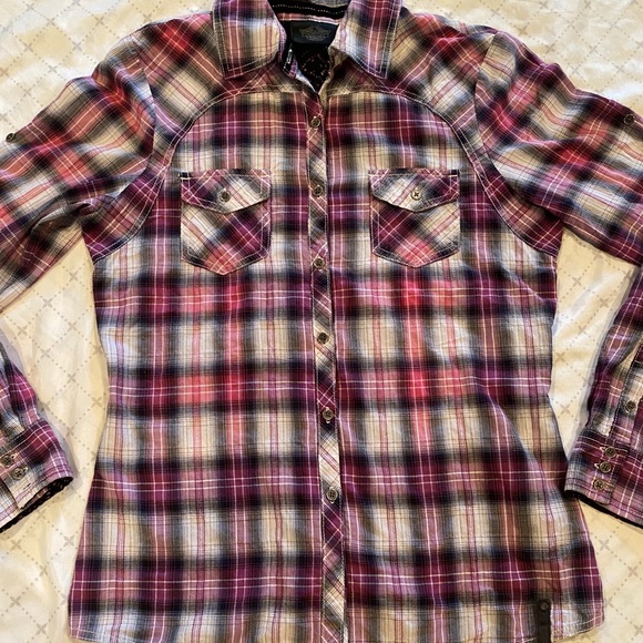 Harley Davidson Long Sleeve Shirt size Small - Picture 2 of 7